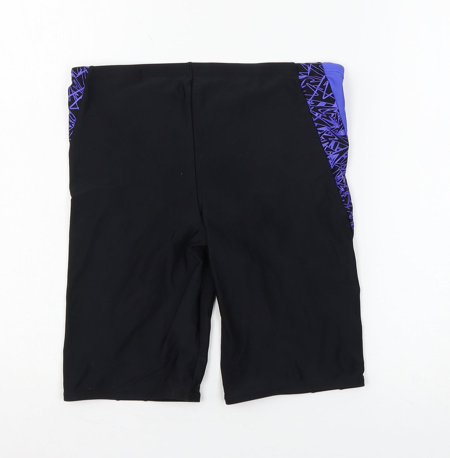 Speedo Womens Black  Jersey Sweat Shorts Size 28 in