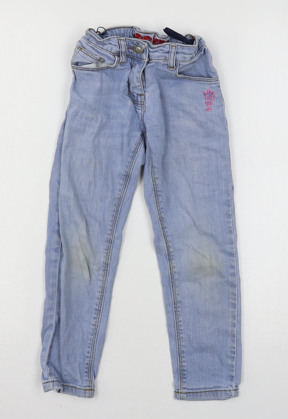 Little Muffins Girls Blue  Denim Straight Jeans Size 5-6 Years