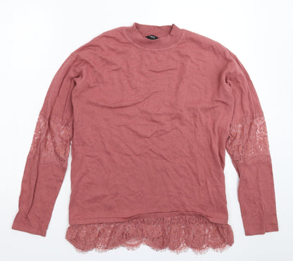 Next Womens Pink  Knit Pullover Jumper Size 12