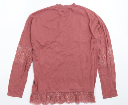 Next Womens Pink  Knit Pullover Jumper Size 12