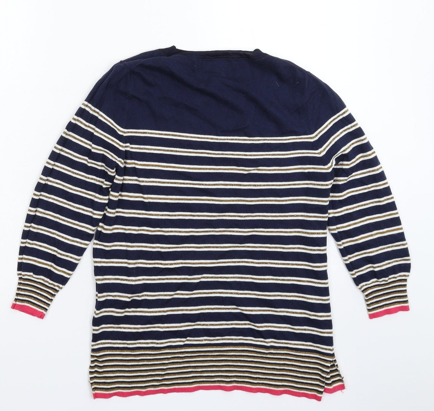 NEXT Womens Multicoloured Striped Knit Pullover Jumper Size 12