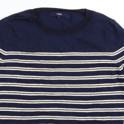 Next Womens Multicoloured Striped Knit Pullover Jumper Size 12