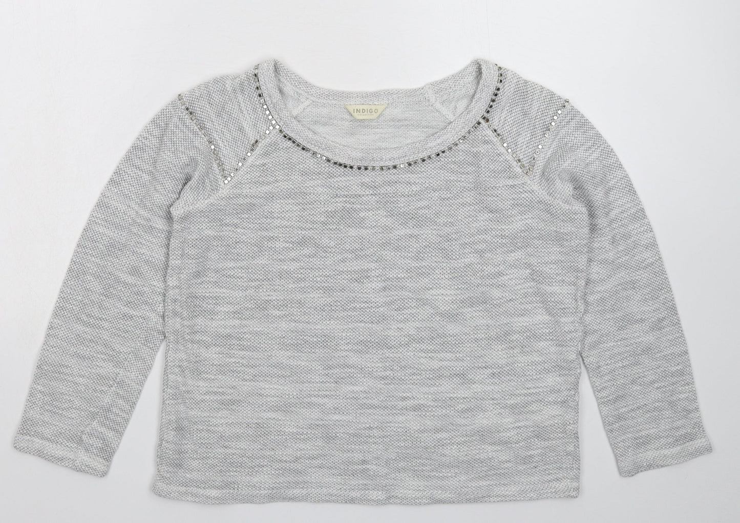 Marks and Spencer Womens Grey  Knit Pullover Jumper Size 10