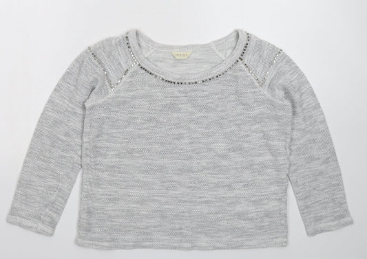 Marks and Spencer Womens Grey  Knit Pullover Jumper Size 10