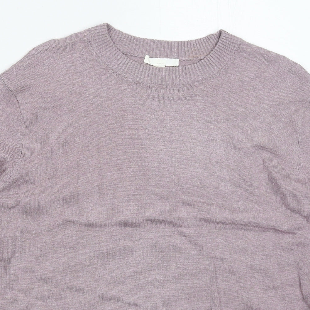 H&M Womens Grey  Knit Pullover Jumper Size M
