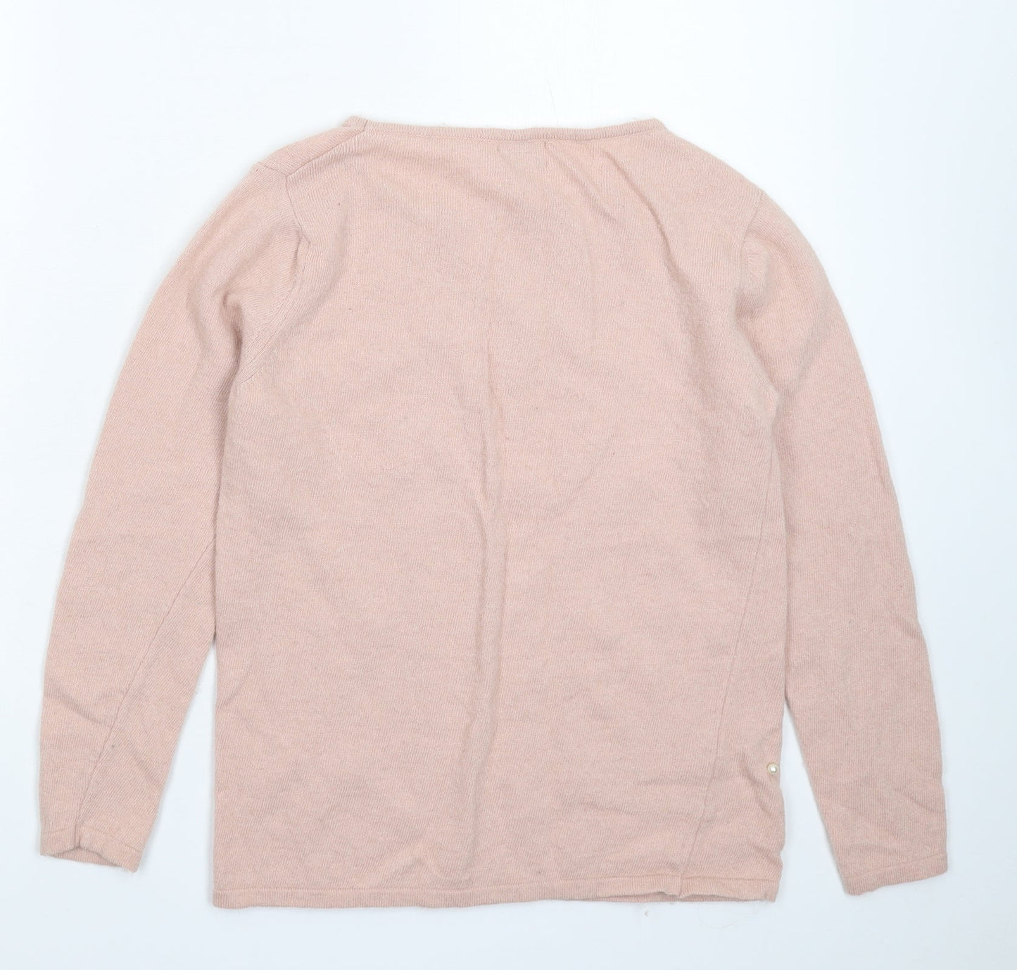 Benedetta B Womens Beige  Knit Pullover Jumper Size M