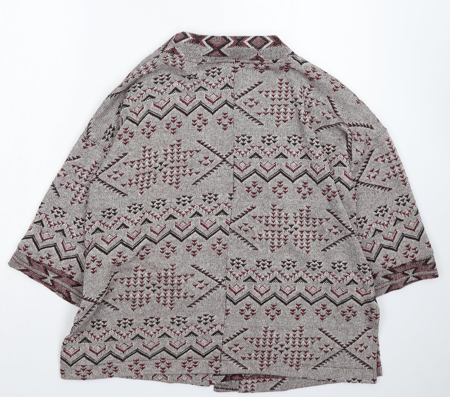 NEXT Womens Multicoloured Geometric Knit Cardigan Jumper Size 12