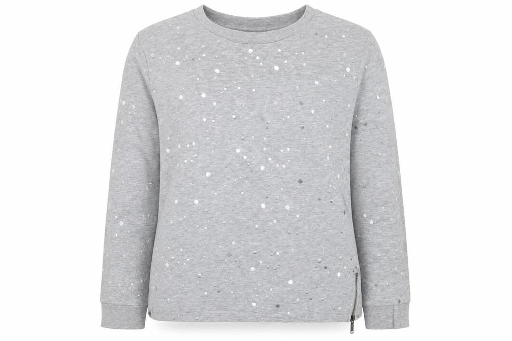 b.young Womens Grey   Pullover Sweatshirt Size M