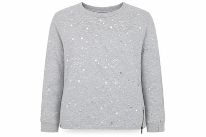 b.young Womens Grey   Pullover Sweatshirt Size M