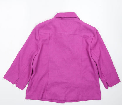 Essentials Collection Womens Pink   Jacket Blazer Size 16