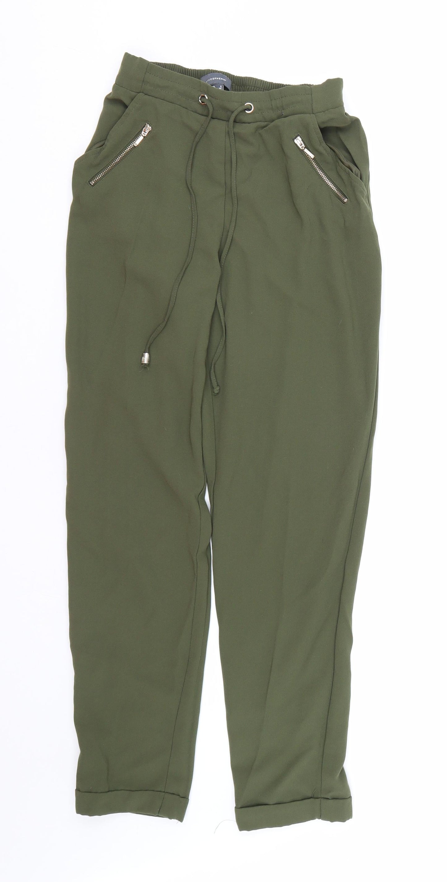 Atmosphere Womens Green   Capri Trousers Size 6 L25 in