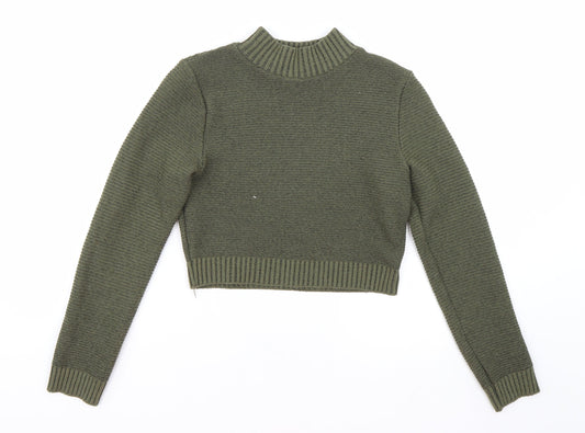 PRETTYLITTLETHING Womens Green   Pullover Jumper Size 6