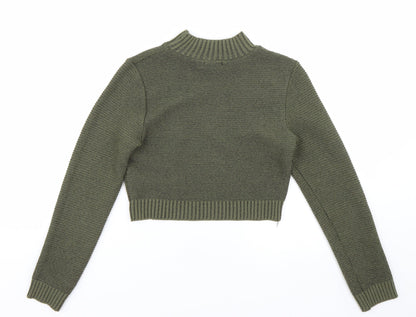 PRETTYLITTLETHING Womens Green   Pullover Jumper Size 6