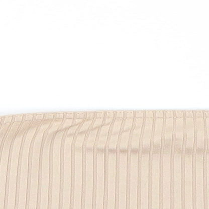 Missguided Womens Beige   Cropped T-Shirt Size 8