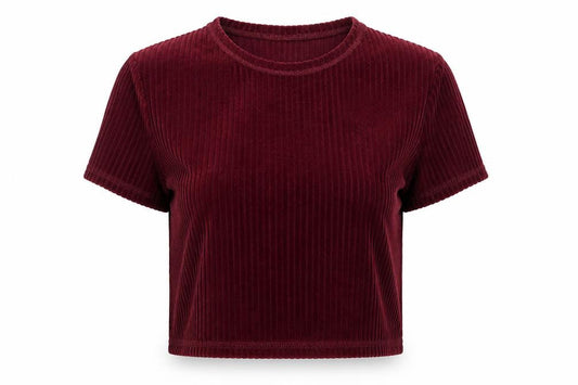 urban cutfitters Womens Purple Striped  Cropped T-Shirt Size S