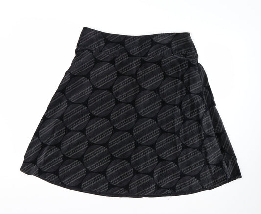Look Womens Black Striped  Trumpet Skirt Size 14