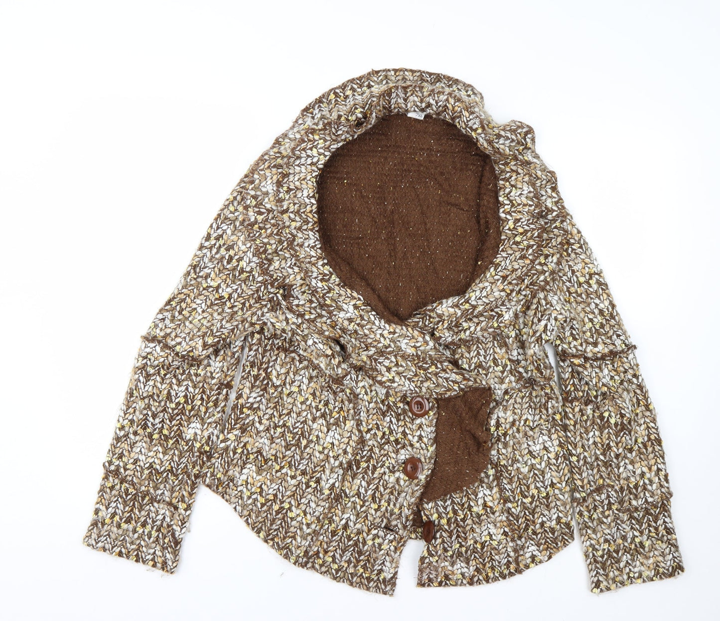 Preworn Womens Brown   Cardigan Jumper Size XL