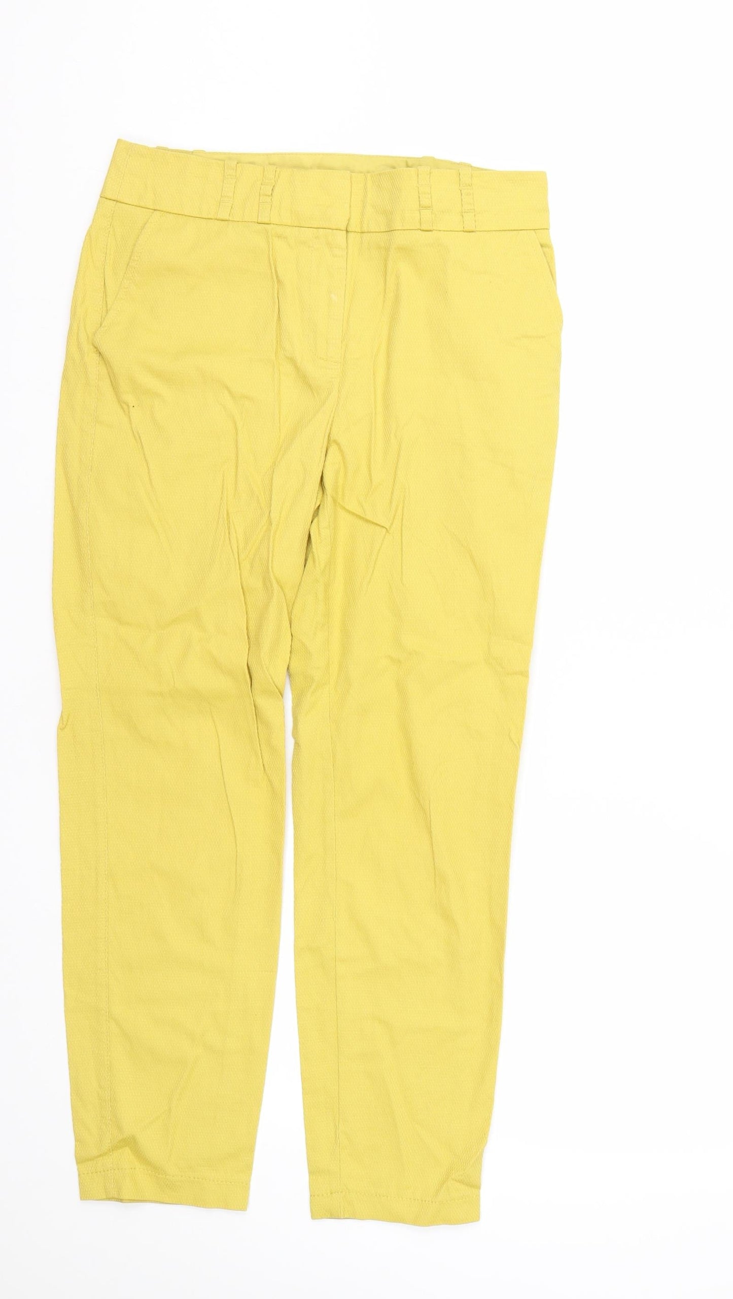 NEXT Womens Yellow   Trousers  Size 8 L24 in