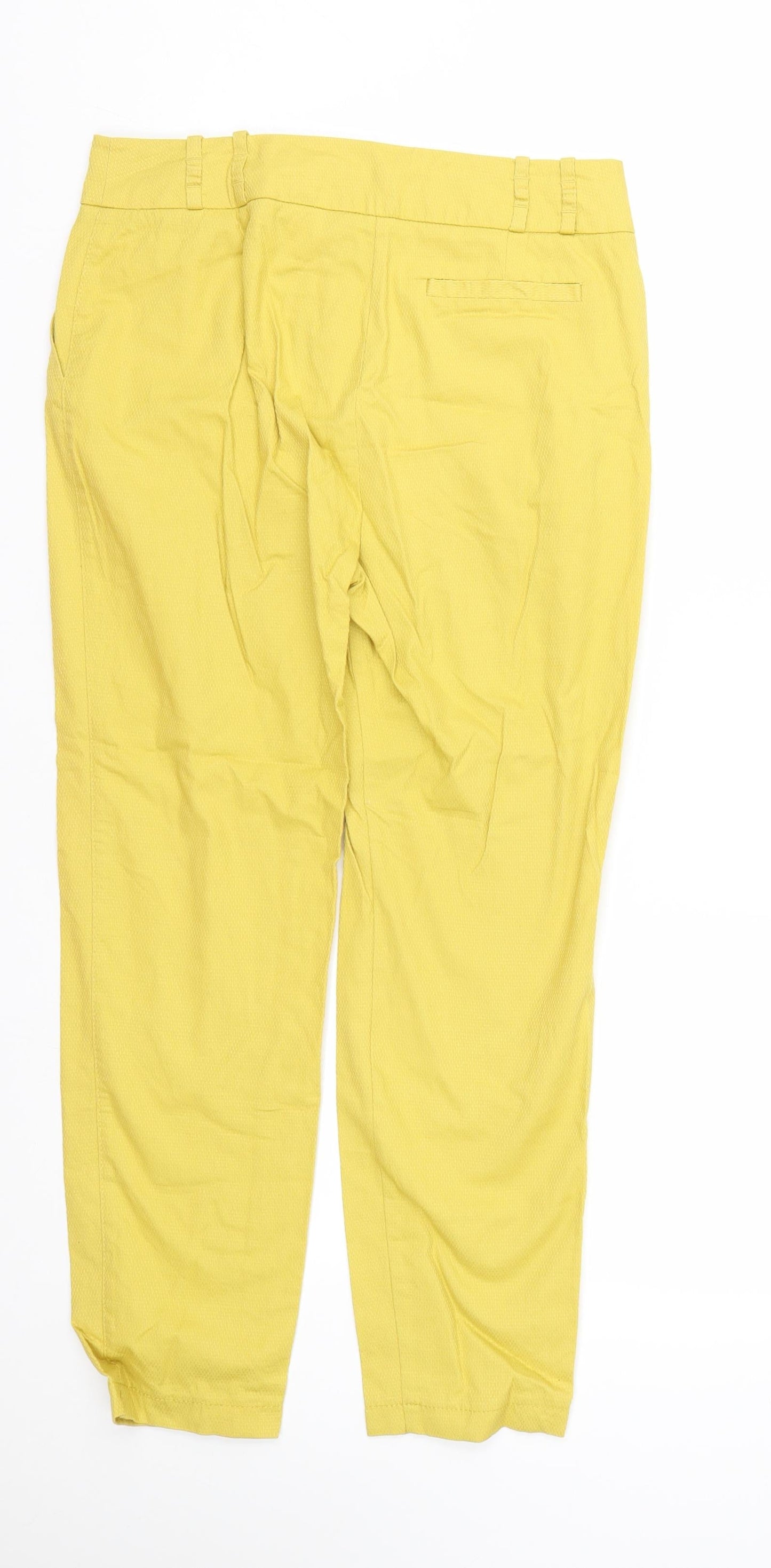 NEXT Womens Yellow   Trousers  Size 8 L24 in