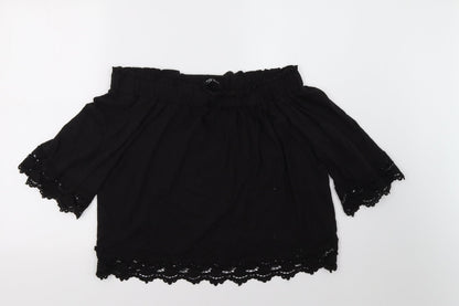 Select Womens Black   Basic Blouse Size 14