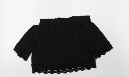 Select Womens Black   Basic Blouse Size 14