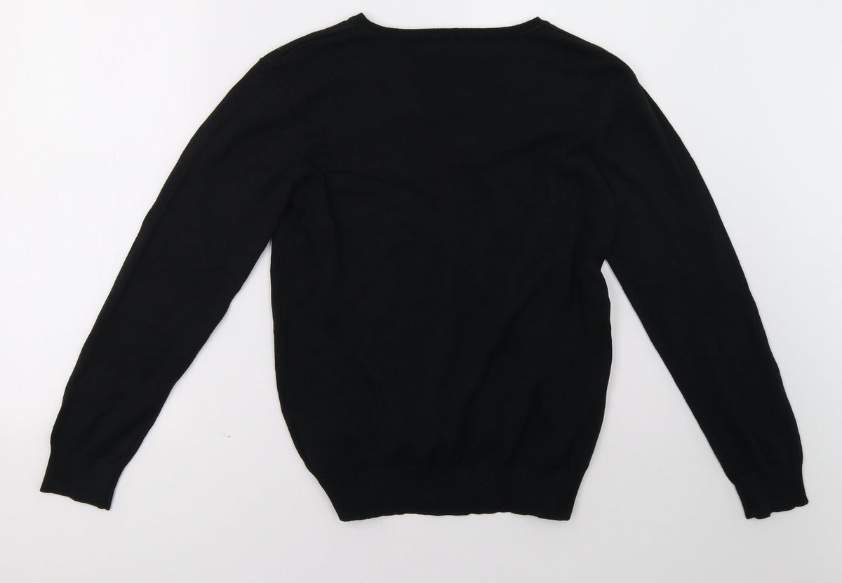 Debenhams Girls Black   Pullover Sweatshirt Size 13 Years