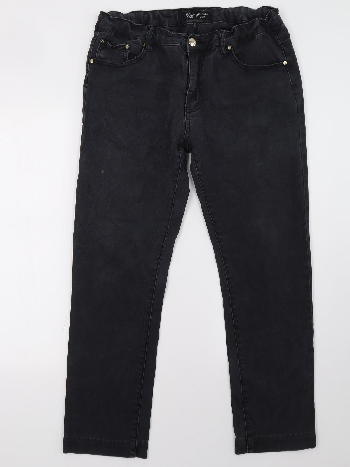 youse Womens Black   Straight Jeans Size 34 L30 in