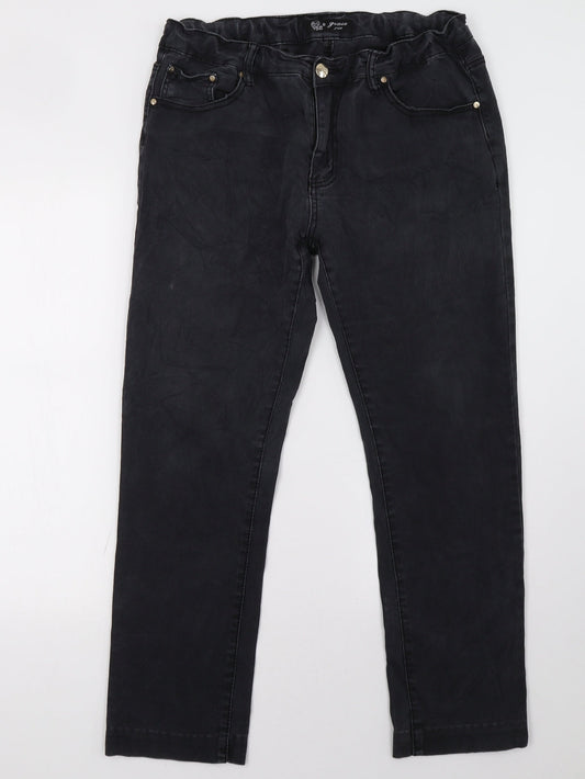 youse Womens Black   Straight Jeans Size 34 L30 in