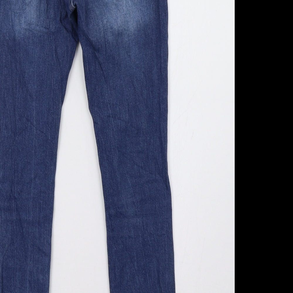Bershka Womens Blue  Denim Skinny Jeans Size 26 L28 in