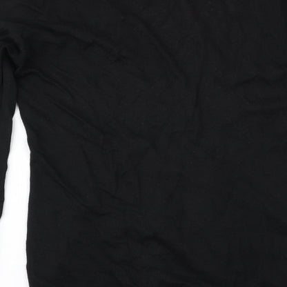 Lux Womens Black   Cardigan Jumper Size M