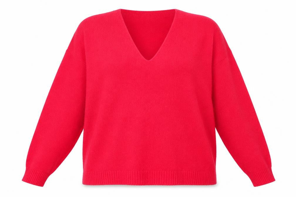 H&M Womens Red   Pullover Jumper Size L