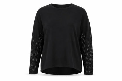 Next Womens Black  Knit Pullover Jumper Size 12  - Rhinestone detail