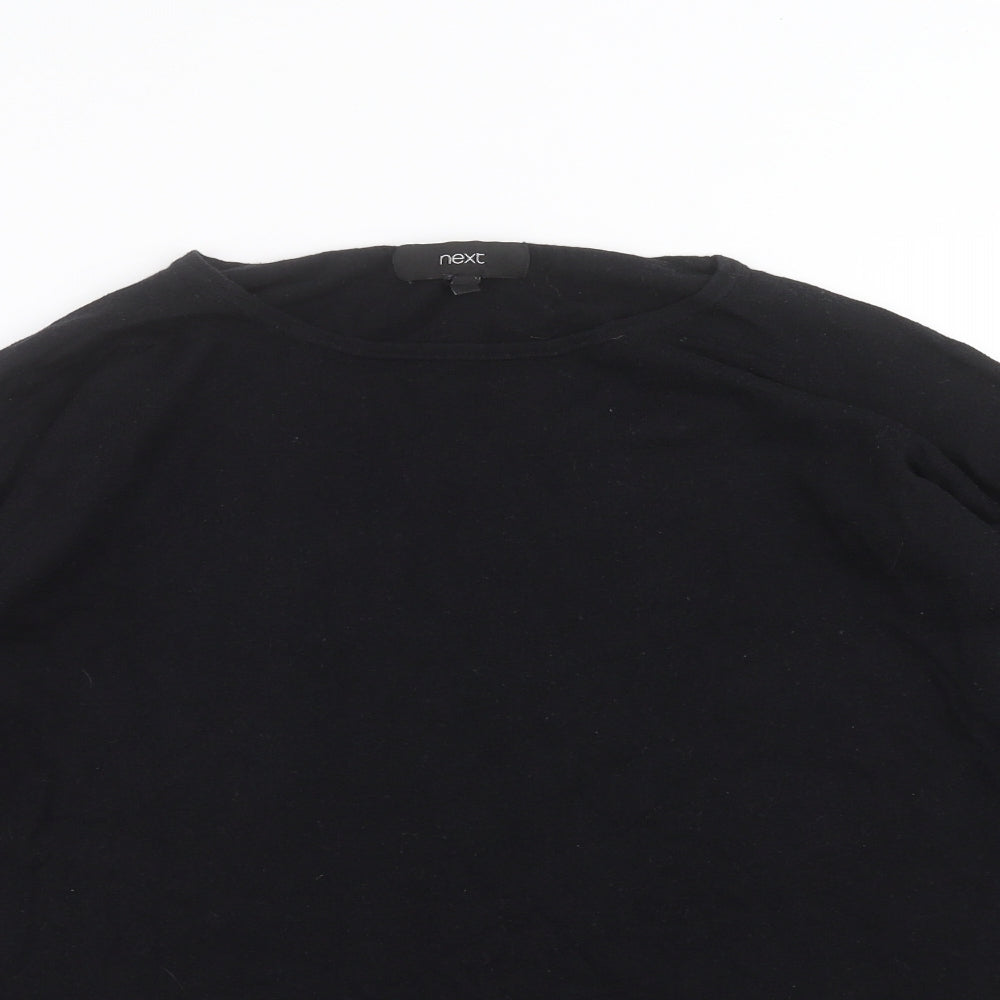 NEXT Womens Black  Knit Pullover Jumper Size 12  - Rhinestone detail