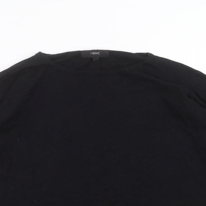 Next Womens Black  Knit Pullover Jumper Size 12  - Rhinestone detail