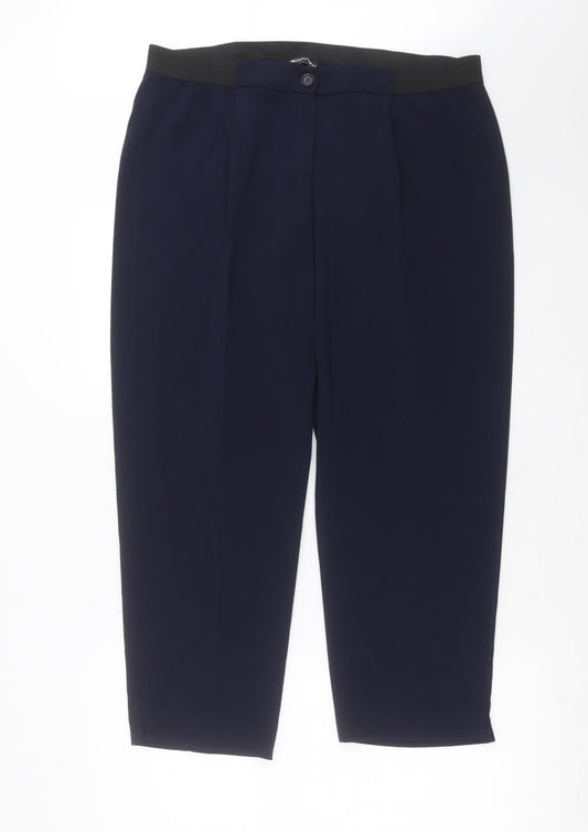 Domina Womens Blue   Trousers  Size 16 L27 in