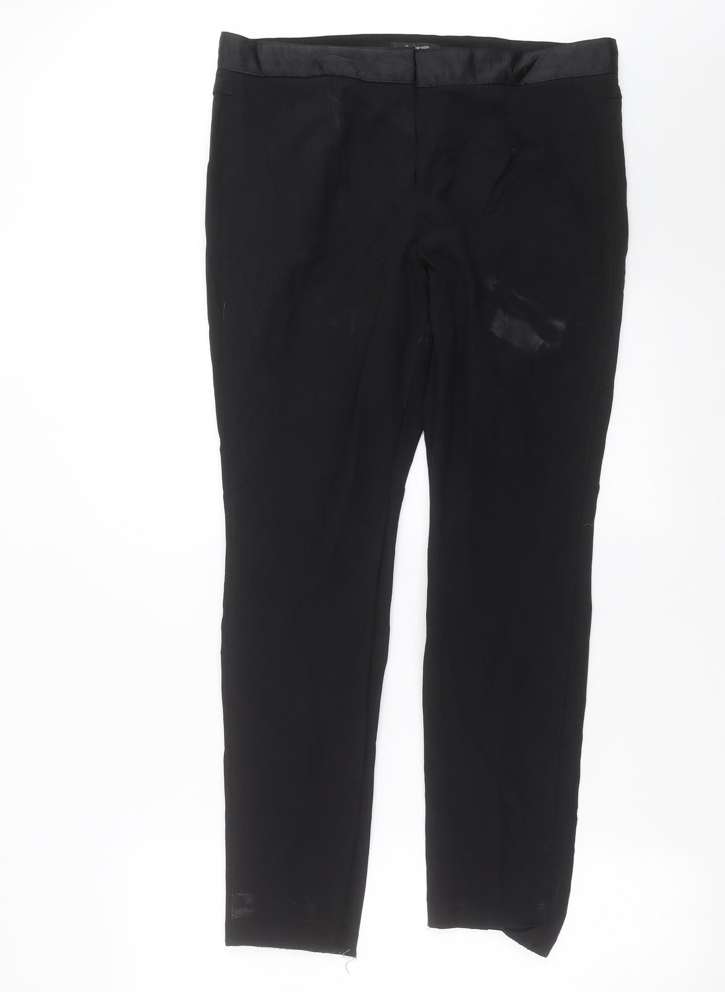 Marks and Spencer Womens Black   Trousers  Size 14 L28 in