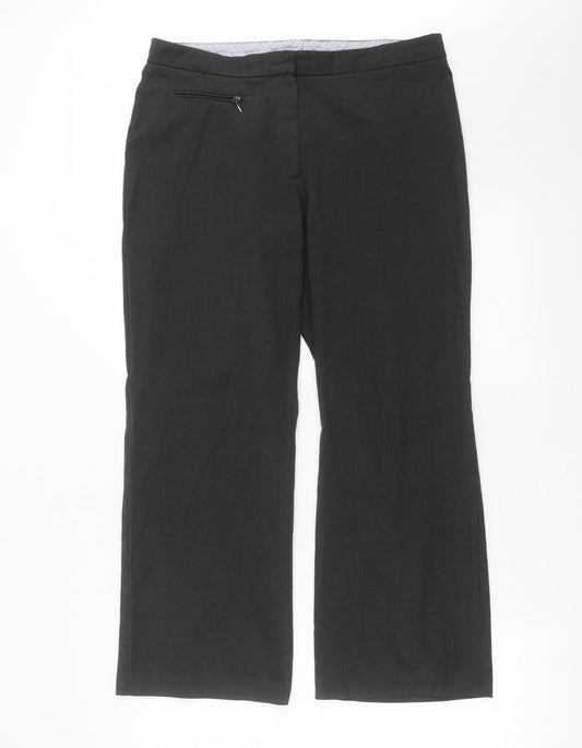 Marks and Spencer Womens Grey   Trousers  Size 14 L27 in - short Leg