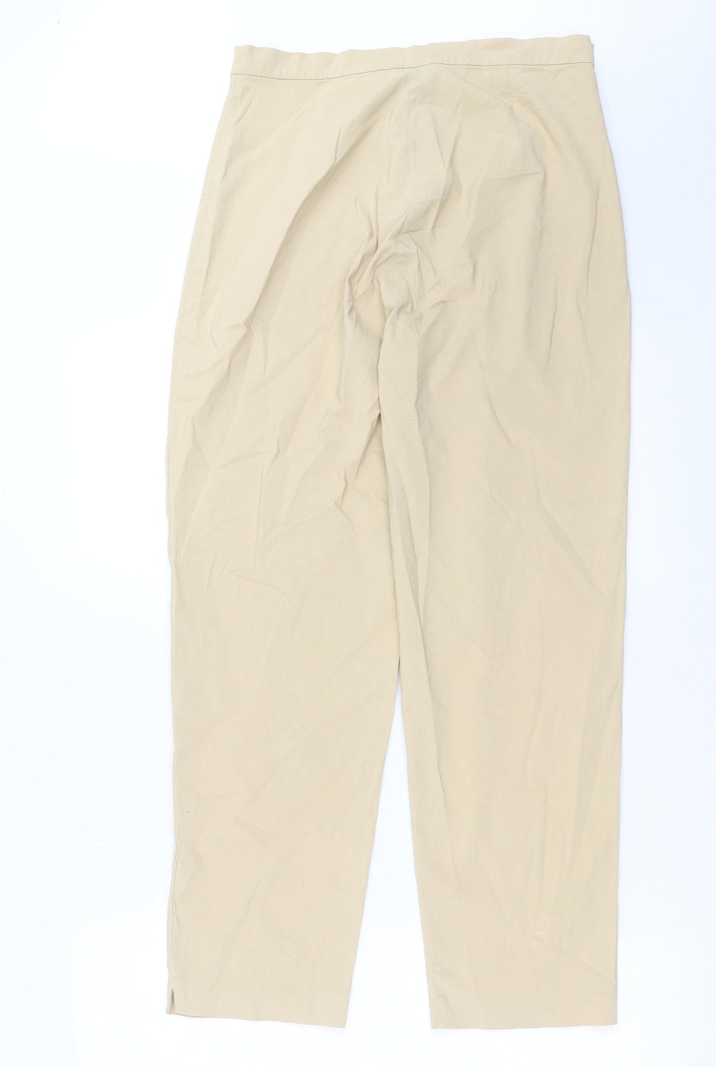 Debenhams Womens Beige   Trousers  Size 12 L26 in