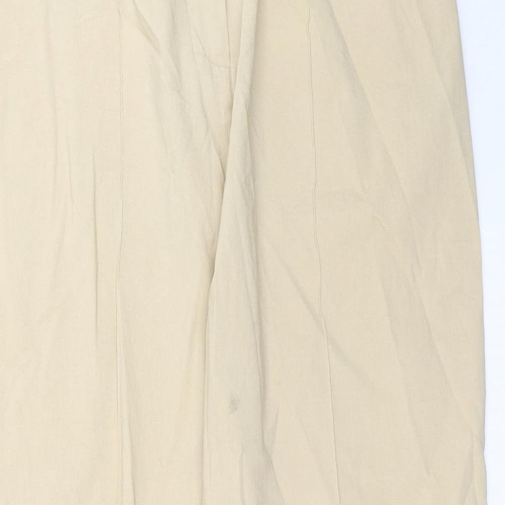 Debenhams Womens Beige   Trousers  Size 12 L26 in