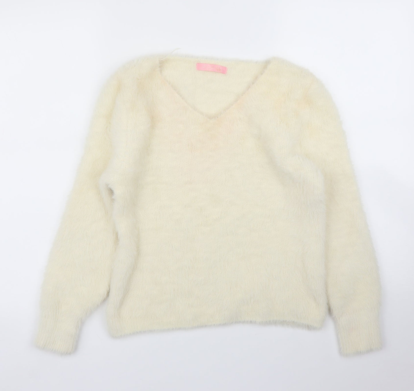 Isabella Womens Ivory   Pullover Jumper Size S