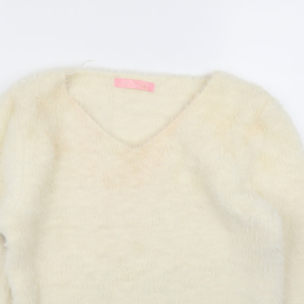 Isabella Womens Ivory   Pullover Jumper Size S