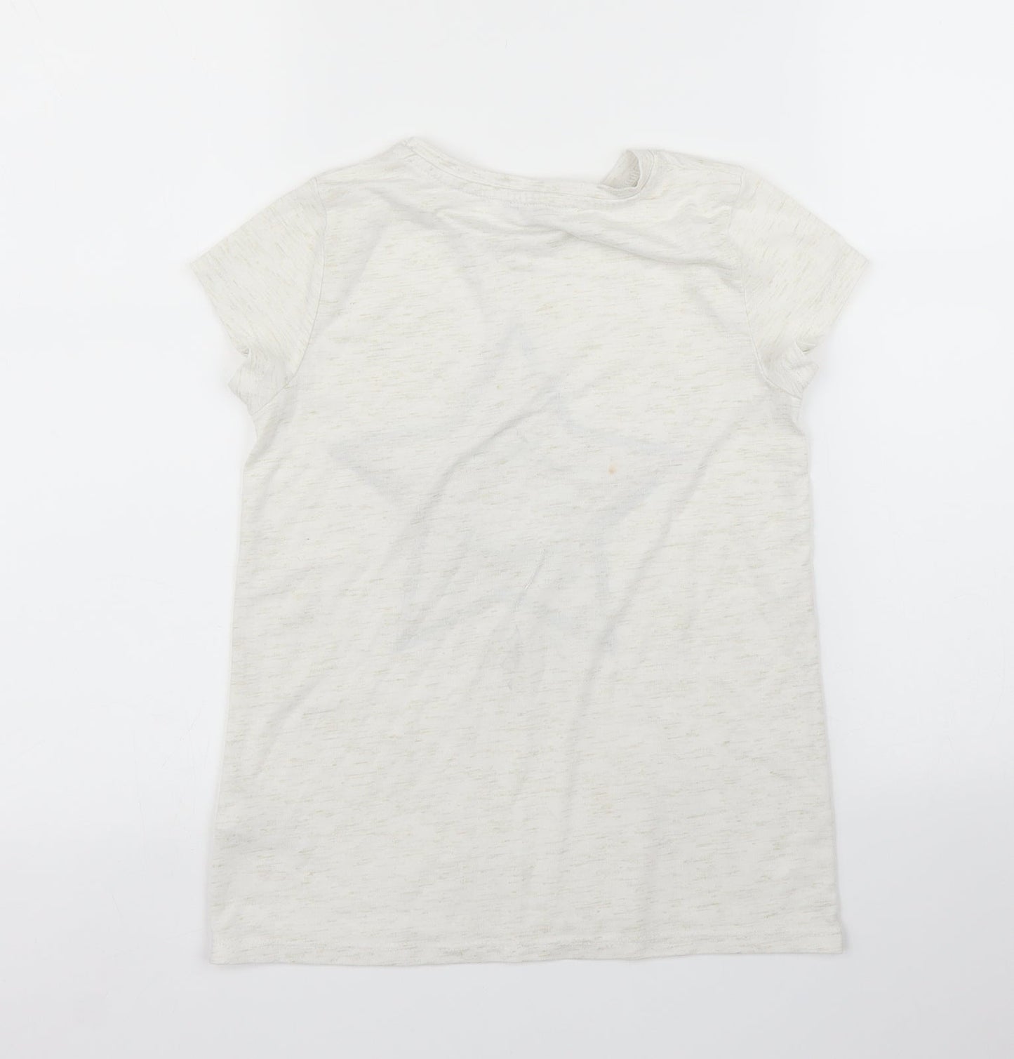 George Girls White   Basic T-Shirt Size 9 Years