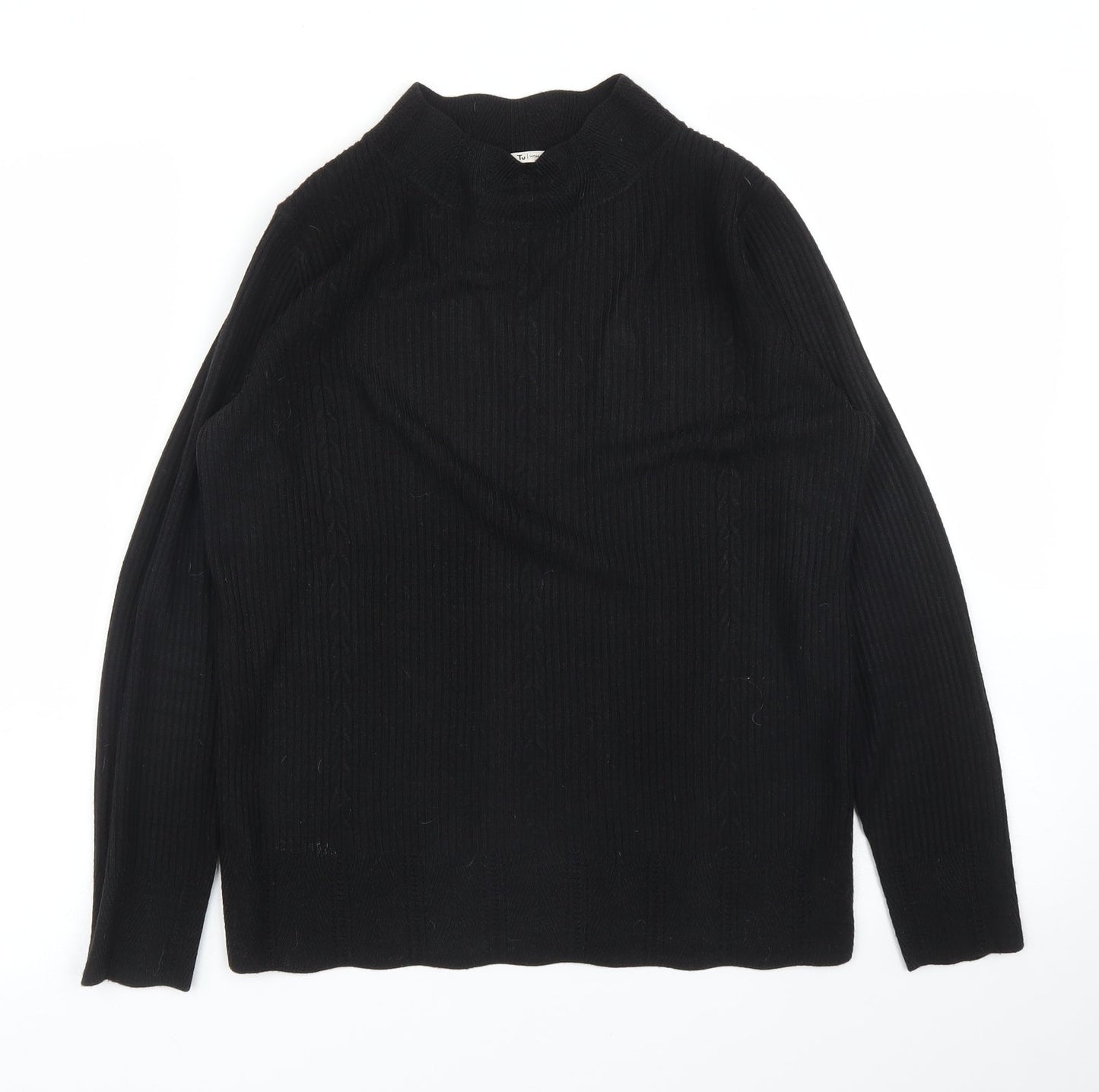 TU Womens Black   Basic Blouse Size 10