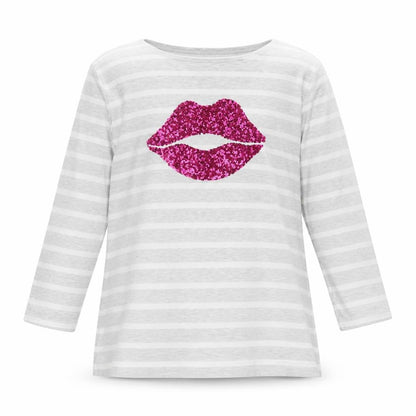 Old Navy Girls Grey Striped  Basic T-Shirt Size 14 Years