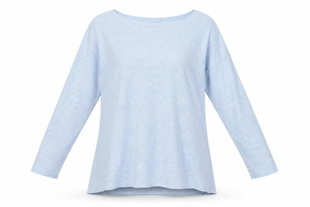 Senza Tempo Womens Blue   Basic T-Shirt Size L