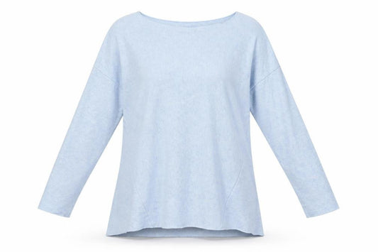 Senza Tempo Womens Blue   Basic T-Shirt Size L