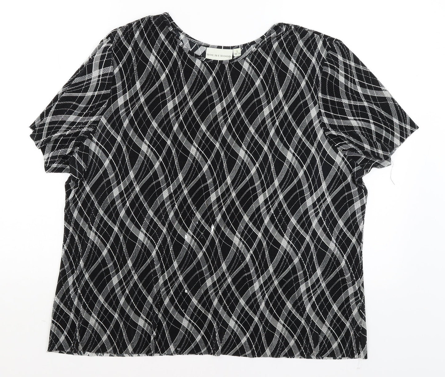 Holmewood Womens Black   Basic T-Shirt Size L