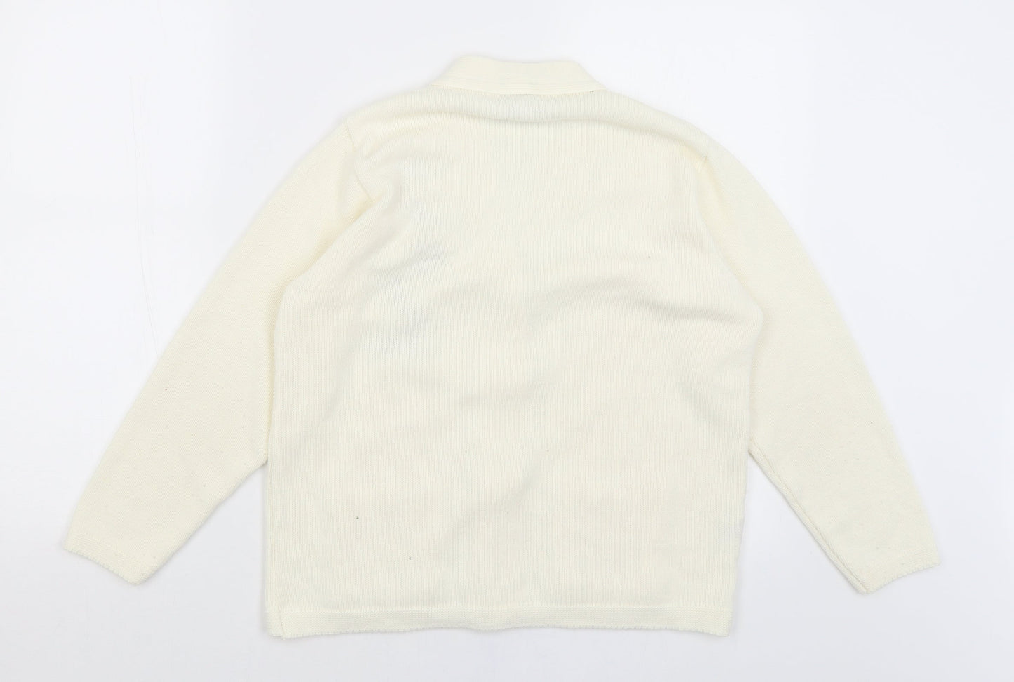 Florida Womens Ivory   Cardigan Jumper Size S
