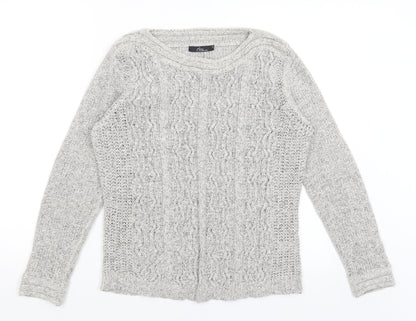 Bonmarché Womens Grey Pullover Jumper Size S