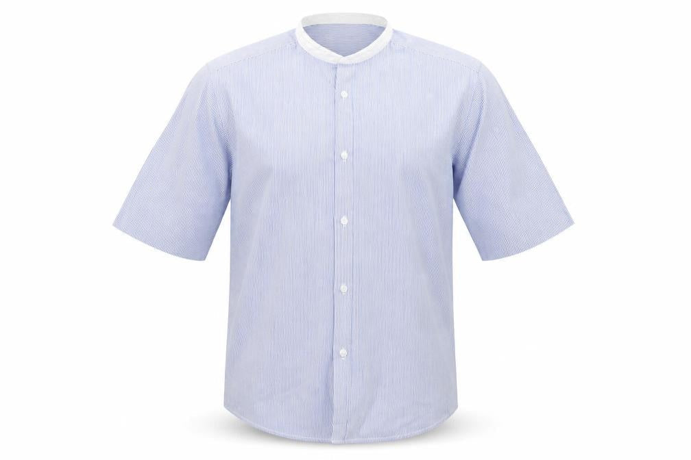 Primark Mens Blue Striped   Button-Up Size 15.5